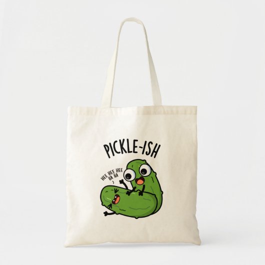 Pickle-ish ticklish Funny Pickle Puns Tote Bag (Voorkant)