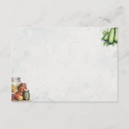 Pickle Jar Basic Blank Recept Kaart