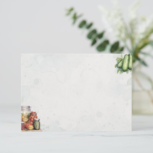 Pickle Jar Basic Blank Recept Kaart (Staand voorkant)