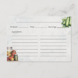Pickle Jar Basic Recept Kaart