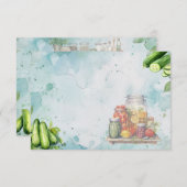 Pickle Jar Blank Recept Kaart (Voorkant / Achterkant)