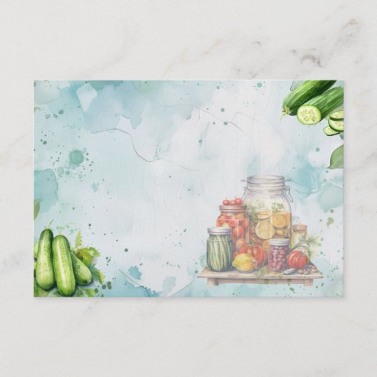 Pickle Jar Blank Recept Kaart (Voorkant)