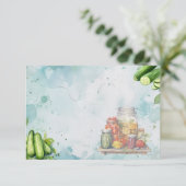 Pickle Jar Blank Recept Kaart (Staand voorkant)