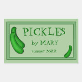 Pickle Jar Labels aan te passen (Voorkant)