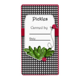 Pickle Jar Lable Etiket