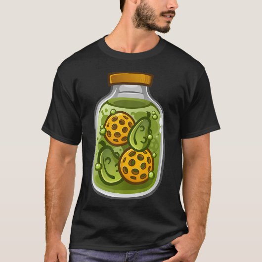 Pickle Jar Pickleball Jar Funny Pickleball Player T-shirt (Voorkant)