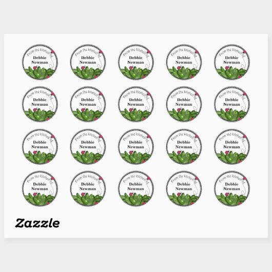 Pickle Jar Stickers gepersonaliseerd (Vel)