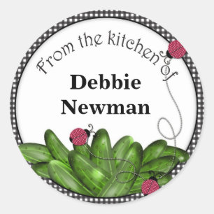 Pickle Jar Stickers, gepersonaliseerd Ronde Sticker