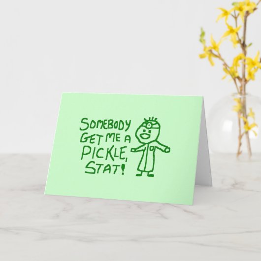 Pickle Kaart (Gele Bloem)