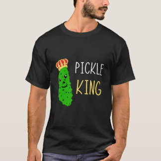 Pickle King Pickled Cucumber Gherkins Dill Food T-shirt