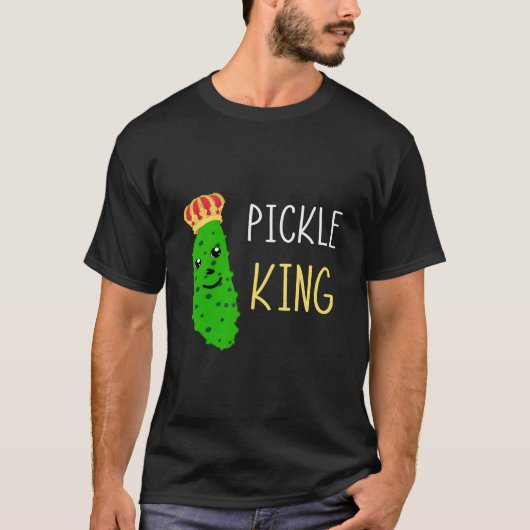 Pickle King Pickled Cucumber Gherkins Dill Food T-shirt (Voorkant)