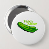 Pickle kisser ronde button 4,0 cm (Voorkant /achterkant)
