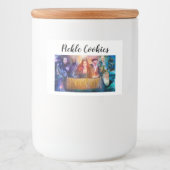 Pickle koekjes pot voedselcontainer etiket (Voorkant)