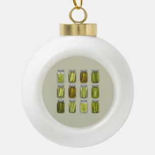 Pickle Liefhebber Vintage Ingeblikte Augurken Pot Keramische Bal Ornament