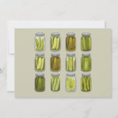 Pickle Liefhebber Vintage Ingemaakte Augurken Pot  Feestdagenkaart (Voorkant)