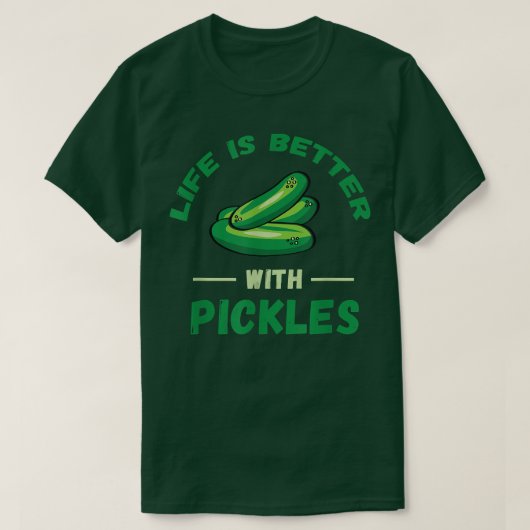 Pickle Life is beter dan de melkvee Vega T-shirt (Design voorkant)