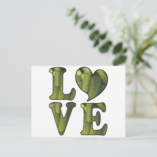 Pickle LOVE Briefkaart (Staand voorkant)