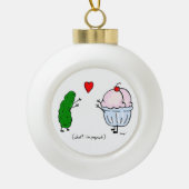 Pickle Love Ice Cream Ball Ornament (Voorkant)