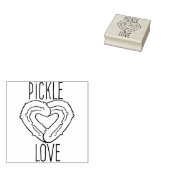 Pickle Love Rubberstempel (Gestempeld)
