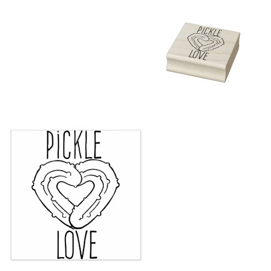Pickle Love Rubberstempel (Gestempeld)