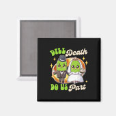 Pickle Lover Groom & Camp; bruid bruiloft Dill Dea Magneet (Voorkant / Achterkant)