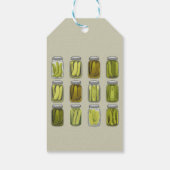Pickle Lover  Ingeblikte Pickles Jar Christmas Cadeaulabel (Achterkant)