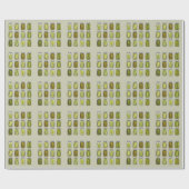 Pickle Lover Ingeblikte Pickles Jar Christmas Cadeaupapier (Vlak)