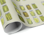 Pickle Lover Ingeblikte Pickles Jar Christmas Cadeaupapier (Rol Hoek)