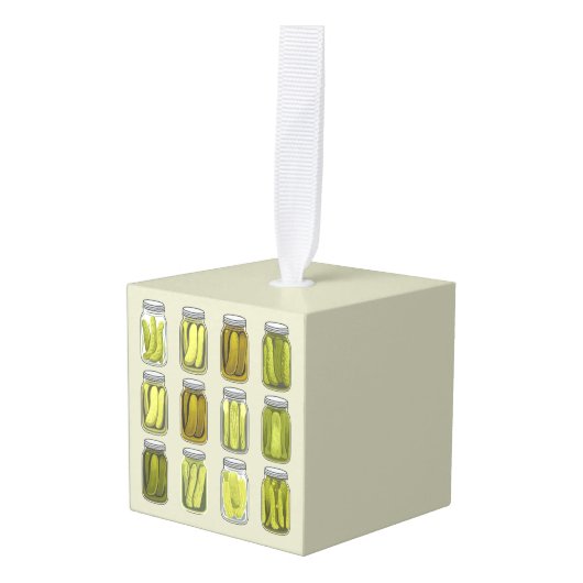 Pickle Lover  Ingeblikte Pickles Jar Christmas Decoratie (Voorkant hoekig)