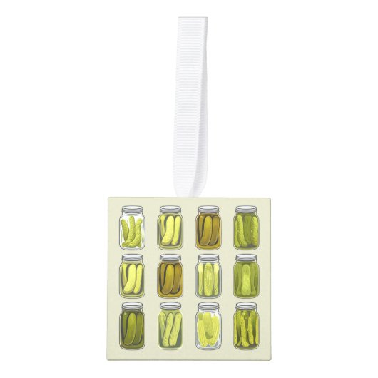 Pickle Lover  Ingeblikte Pickles Jar Christmas Decoratie (Voorkant)