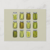 Pickle Lover  Ingeblikte Pickles Jar Christmas Feestdagenkaart (Voorkant)