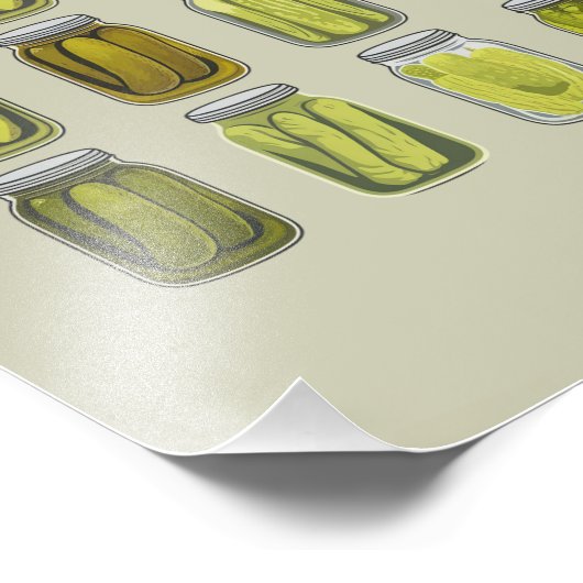 Pickle Lover  Ingeblikte Pickles Jar Christmas Foto Afdruk (Hoek)