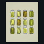 Pickle Lover  Ingeblikte Pickles Jar Christmas Foto Afdruk<br><div class="desc">Pickle Lover  Ingeblikte augurken Jar kerstcadeau</div>