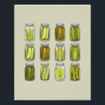 Pickle Lover  Ingeblikte Pickles Jar Christmas Foto Afdruk<br><div class="desc">Pickle Lover  Ingeblikte augurken Jar kerstcadeau</div>