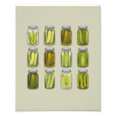 Pickle Lover  Ingeblikte Pickles Jar Christmas Foto Afdruk (Voorkant)