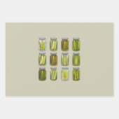 Pickle Lover Ingeblikte Pickles Jar Christmas Inpakpapier Vel (Voorkant)