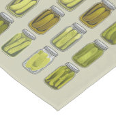 Pickle Lover  Ingeblikte Pickles Jar Christmas Korte Tafelloper (Hoek)