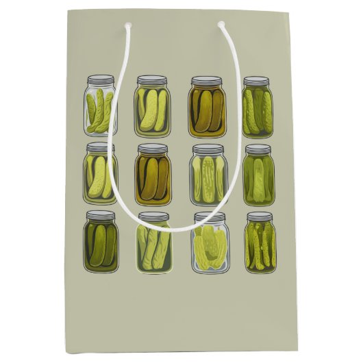 Pickle Lover  Ingeblikte Pickles Jar Christmas Medium Cadeauzakje (Voorkant)