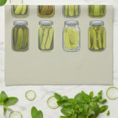 Pickle Lover  Ingeblikte Pickles Jar Christmas Theedoek (Gevouwen)