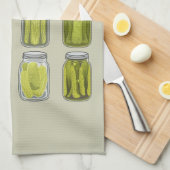 Pickle Lover  Ingeblikte Pickles Jar Christmas Theedoek (Quarter Fold)