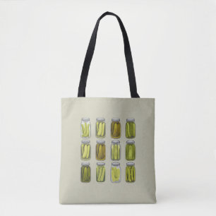 Pickle Lover  Ingeblikte Pickles Jar Christmas Tote Bag