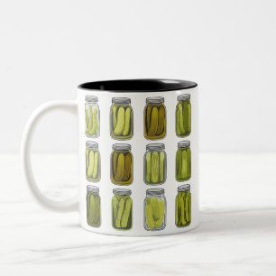 Pickle Lover  Ingeblikte Pickles Jar Christmas Tweekleurige Koffiemok