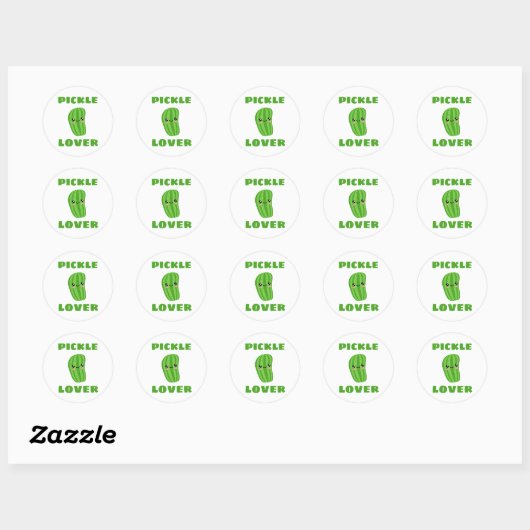Pickle Lover Ronde Sticker (Vel)