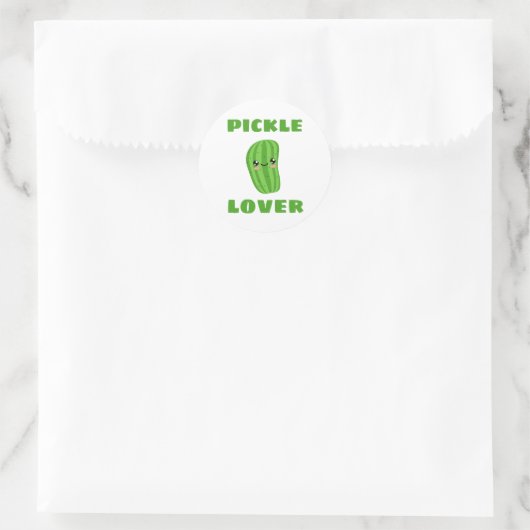 Pickle Lover Ronde Sticker (Tas)