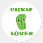 Pickle Lover Ronde Sticker (Voorkant)