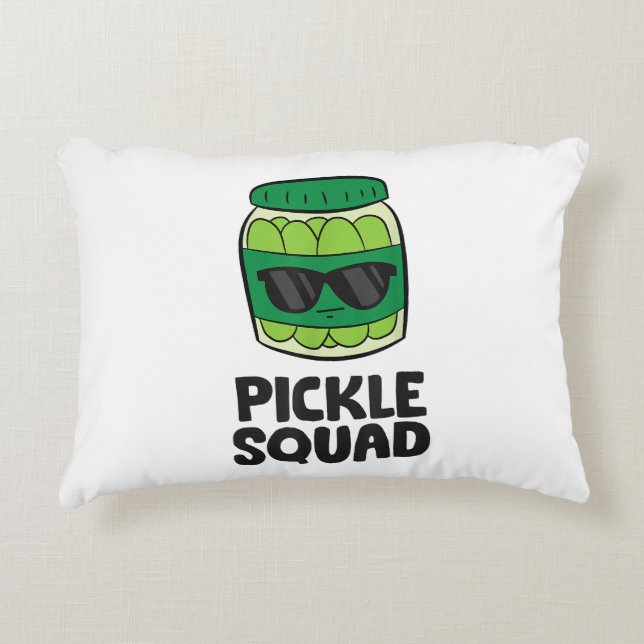 Pickle Lover Team Pickles Funny Pickle Squad Accent Kussen (Voorkant)