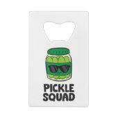 Pickle Lover Team Pickles Funny Pickle Squad Creditkaart Flessenopener (Achterkant)