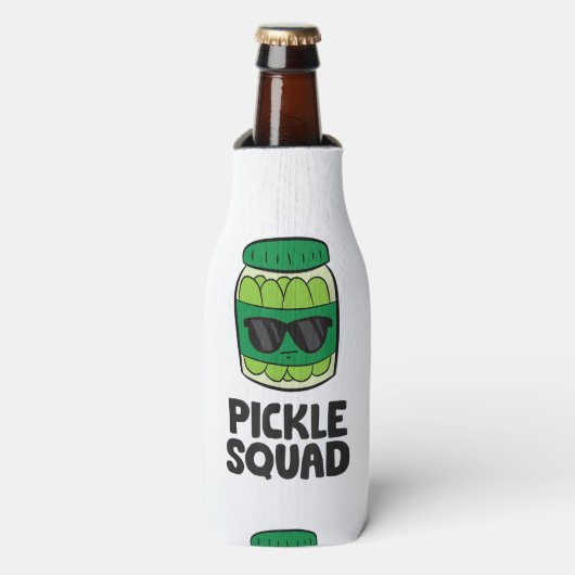 Pickle Lover Team Pickles Funny Pickle Squad Flesjeskoeler (Fles Voorkant)
