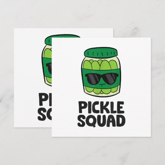 Pickle Lover Team Pickles Funny Pickle Squad Kaart (Voorkant / Achterkant)