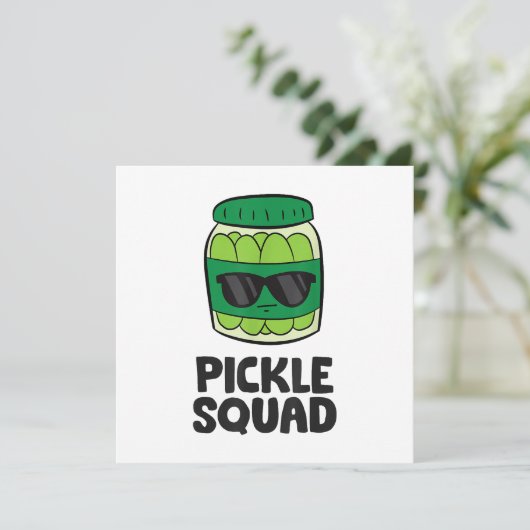 Pickle Lover Team Pickles Funny Pickle Squad Kaart (Staand voorkant)